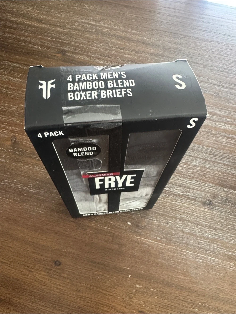 Frye Mens Bamboo Blend Boxer Briefs 4-Pack Ultra Soft Multicolor NEW